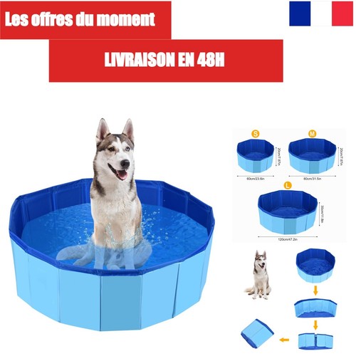 Pataugeoire pour chien pliable