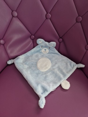 Doudou ours bleu plat tex - doudou,