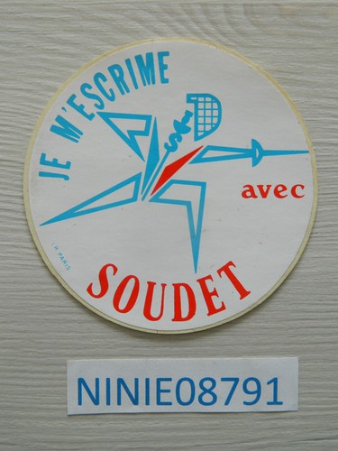 Autocollant escrime epee - je,