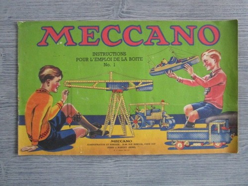 Meccano manuel instructions - meccano:, d'instructions