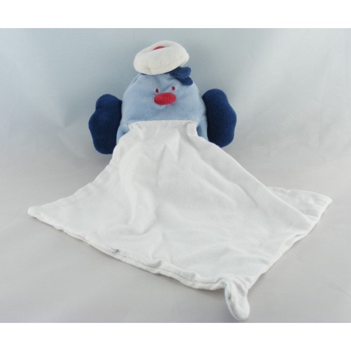 Doudou oiseau marin bleu