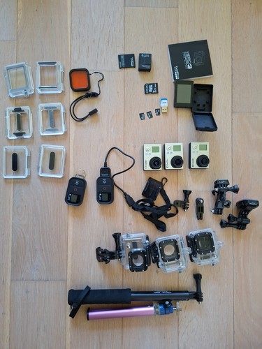 Pro hero lot 3 cameras - go,