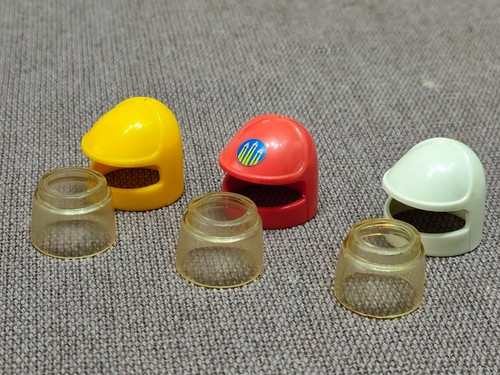 Playmobil astronaut helmets - x3,