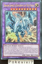 Carte YU-GI-OH! DRAGON JUMELE D'EXPLOSION AUX YEUX BLEUS LCKC-FR058 UR NEUF