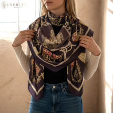 RARE VINTAGE foulard en soie