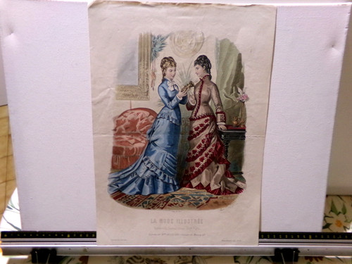Gravure couleur mode - la,