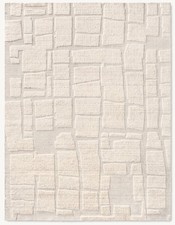 Tapis en laine marocain blanc