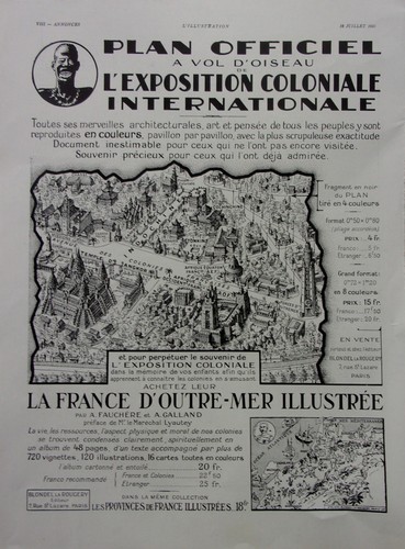 Publicite exposition coloniale - exposition,