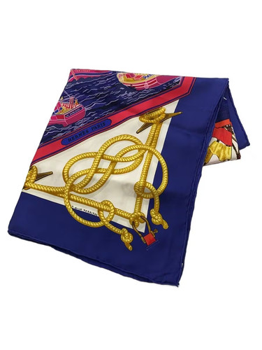 Hermes scarf silk nvy - nvy, for