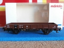 SNCF MARKLIN WAGON PLATS A ESSIEUX ( alternatif/essieux 3 rails )