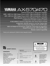 Yamaha AX-470 Amplifier Owners