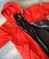  JACKET cotton double 80's FILA  era Borg TG.44 circa S made in Italy RARE 