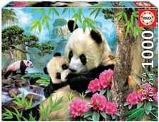 Educa Puzzle 1000 pièces Morning Panda 17995 Animaux sauvages jungle