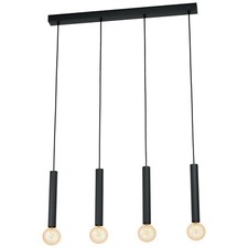 Lustre Moderne Design Noir A 4