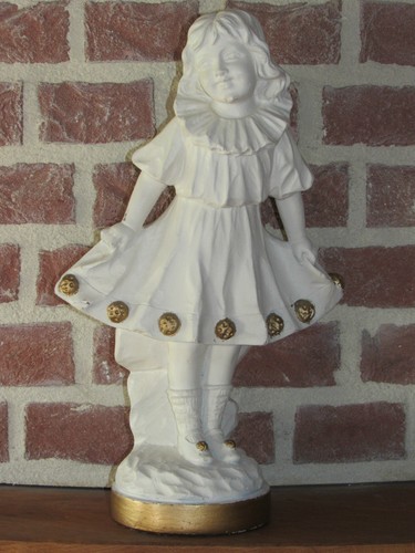 01c14 ancienne statue plâtre - statue,