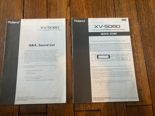 Roland 5080 quick - quick, q&a