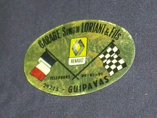 STICKER NEUF D EPOQUE GARAGE