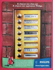 Publicité de Presse: PHILIPS Aspirateur Système TURBOMAX  1998