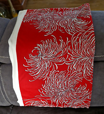 MAGNIFIQUE PIECE DE TISSU ROUGE ET IMPRIME - COTON POLYESTER - 160 x 245 CM