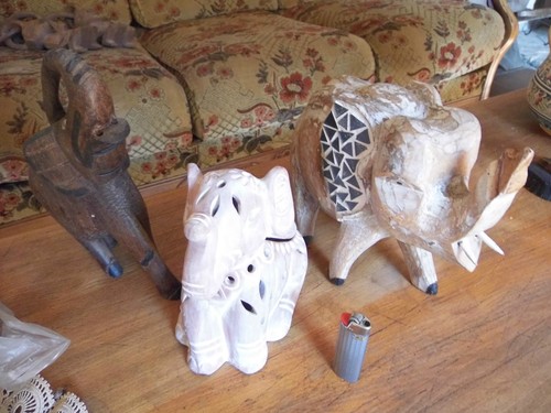 éléphants bois 1 en - 1,