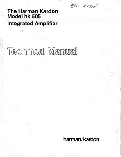 Service manuel instructions - service, d'instructions