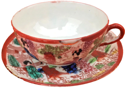 Ancienne tasse soucoupe - tasse,