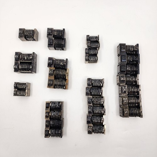 Lot letterpress numbering - lot,