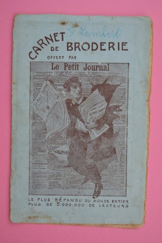 Carnet broderie alphabet - carnet,