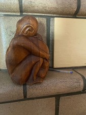 statuette "les amoureux" en bois