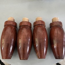 lot de 4 ancien pied de lit