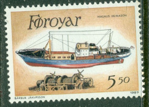 Faroe islands 1987 trawler - ,