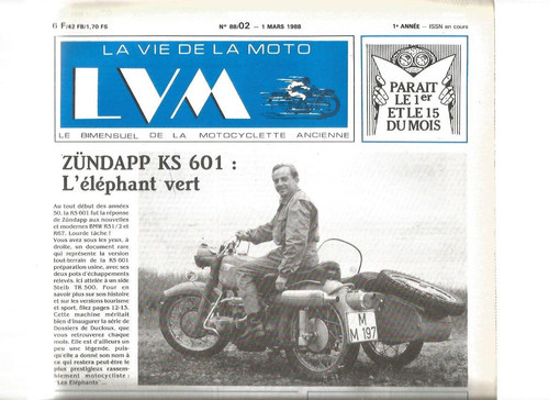 Vie moto n 88 - la, de
