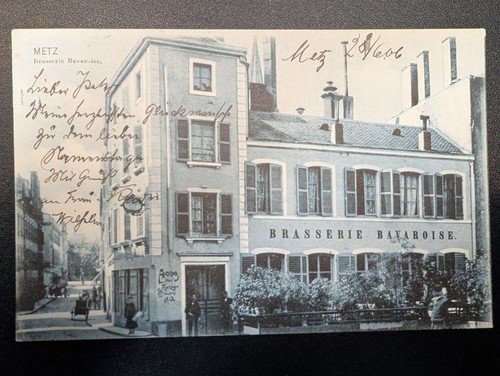 Cpa moselle metz brasserie - cpa,