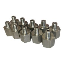 LOT DE 10 Réductions inox F1/2" M1/4" NPT