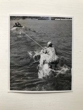 Snapshot Photographie vintage Femme ski nautique sport SB800