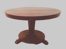 guéridon rond empire dessus