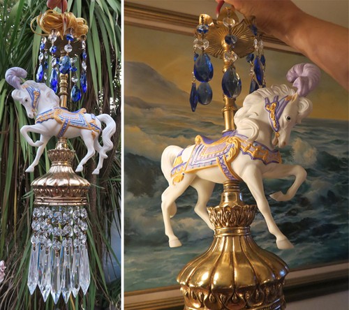 White porcelain Horse Carousel