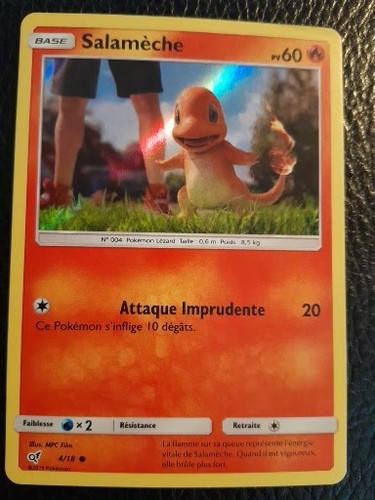 Carte pokemon salameche - salameche, 4/18