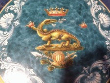 grand plat faience de blois ulysse salamandre françois 1
