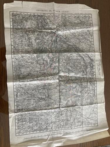 Carte état major environs - carte, de