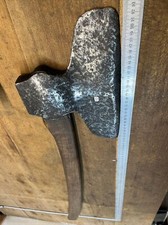 hache Charpentier outil ancien Old Tool Axe Forgée Fin 18E (n199)