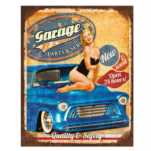 Plaque vintage route - , 66