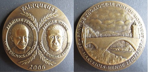 Lozère médaille 35e marathon - lozère,