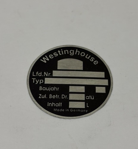 Data plate shield westinghouse - plate,