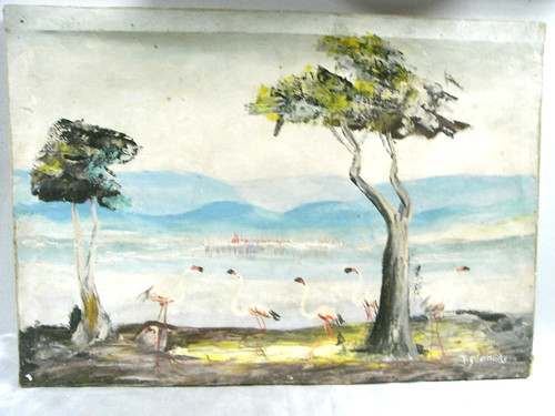 Huile sur toile - huile,