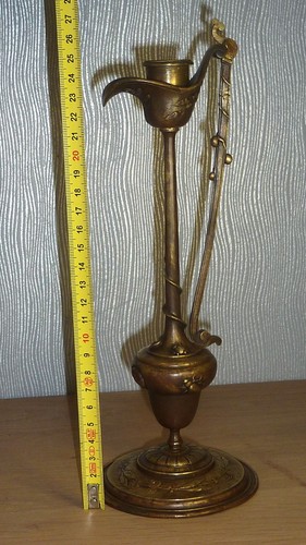 Ancien bougeoir bronze xix - ancien, en