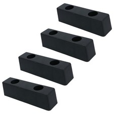 Remorques d'arrêt de bloc de pare-chocs tampon en caoutchouc carré de 200 mm ...