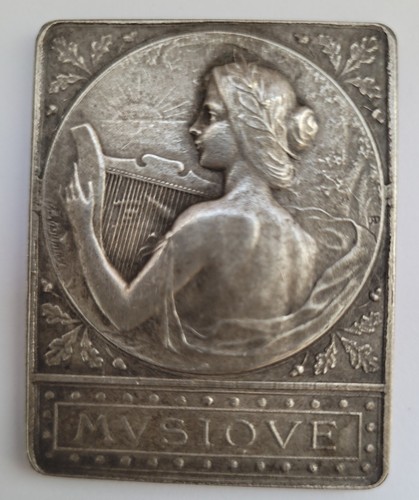 Plaque médaille bronze