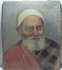 Tableau Ancien Huile Portrait