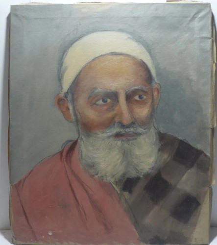 Tableau ancien huile portrait - tableau,